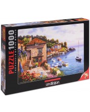 Puzzle Anatolian de 1000 piese - Gradina in port, Sung Kim