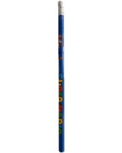 Creion grafit cu gumă de șters Panini Super Mario - Albastru -1