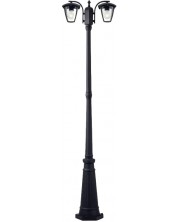 Lampă pentru grădină Smarter - Edmond 9158, IP44, E27, 2x28W, neagră -1