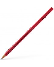 Creion grafit Faber-Castell Grip - 2001, B, roșu -1