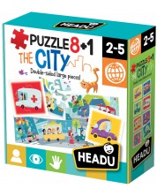 Puzzle educativ Headu - Mediul urban, 8+1