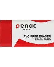 Gumă de șters creioane Penac - 4,3 x 2,1 x 1,3 cm, roșu -1