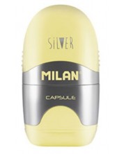 Radiera cu ascutitoare Milan - Silver, sortiment -1