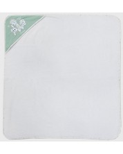 Prosop cu gluga Bambino Casa - Paris, 100 х 100 cm, Bianco Mint -1