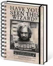 Carnet cu spirala Pyramid Movies: Harry Potter - Sirius Black Wanted Poster, A5