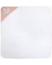 Prosop cu gluga Bambino Casa - Paris, 100 х 100 cm, Bianco Rosa