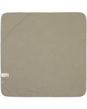 Păturică cu glugă Lassig - Cozy Care, 90 x 90 cm, verde -1