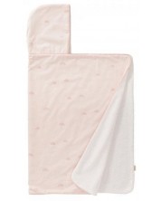 Prosper cu glugă Fresk - Drops chintz, 100 x 75 cm roz