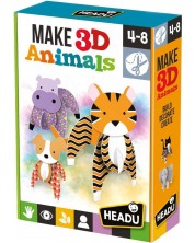 Set creativ Headu Montessori - Creaza nimale 3D