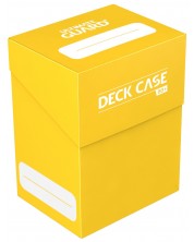 Cutie pentru carti de joc Ultimate Guard Deck Case 80+ Standard Size Yellow -1