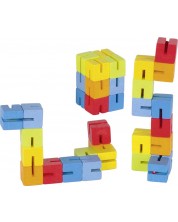 Puzzle din lemn Goki - Cubulete -1
