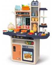 Bucătărie pentru copii Raya Toys - Cu apă și abur, portocaliu -1
