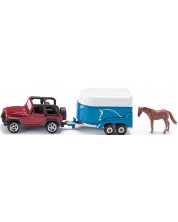 Set joc  Siku - Jeep with horse trailer -1
