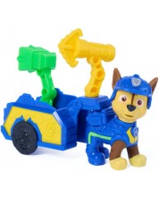 Set de joacă Spin Master Paw Patrol – The Dino Movie, remorcă cu unelte și Chase