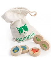 Joc de memorie cu jucării Tender Leaf Toys - The Clever Kitten