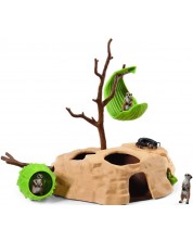 Set de joaca Schleich Wild Life - Barlogul suricatilor