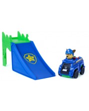 Set de joacă Spin Master Paw Patrol - The Dino Movie, rampă și Chase în vehicul