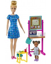 Set de joacă Barbie You can be anything - Profesor cu laptop