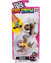 Set de joc Tech Deck SK8 Crew - Skateboard pentru degete cu figurine, violet/alb -1