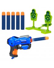 Set de joacă Toi Toys - Pistol cu săgeți moi, 10 piese