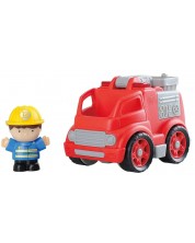 Set de joacă PlayGo - Mașină de pompieri cu figurină -1