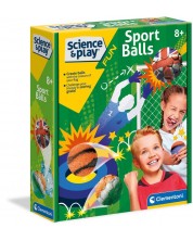 Set de joc pentru copii Clementoni Science - Fa-ti propriile mingi de sport -1