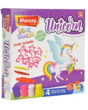 Set de joaca Heroes Play Dough - Unicorn