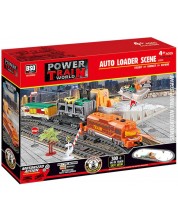 Set joc  BSQ Power Train - Tren de marfă cu șine, 300 cm -1