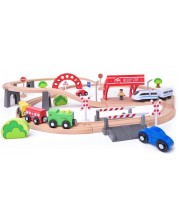 Set de joc Woody - Sine, viaduct si locomotiva electrica