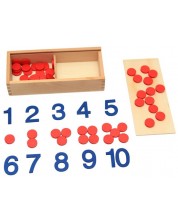 Set de joacă Smart Baby - Numere, jetoane, cărți din lemn -1