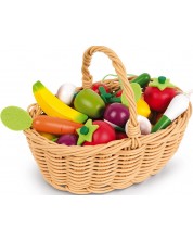 Set de joaca Janod - Cos cu fructe s legume, 24 piese