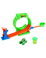 Set de joacă Hot Wheels Monster Trucks – Mutant Chaos, Loop Challenge, cu mașinuță și slime