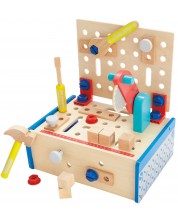 Set de joc Acool Toy  - Bancul de lucru cu ferăstrău circular și unelte -1