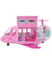 Set de joacă Barbie - Avionul viselor, cu microfon, efecte sonore și 14 accesorii - imagine 1