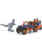 Set de joc Dickie Toys - Jeep cu remorca si dinozaur -1