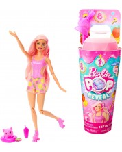 Set de joacă Barbie Pop Reveal - Păpușă cu surprize, limonadă de căpșuni -1