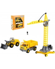 Set de joaca Polesie Toys - Macara, tractor si camion -1