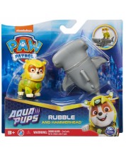 Set de joacă Spin Master Paw Patrol - Aqua Rabble și Hammer Fish -1