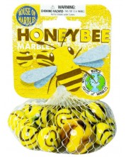 Set de joc House of Marbles - Honeybee, bile de sticlă -1