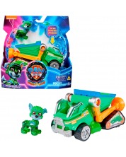 Spin Master Paw Patrol: The Mighty Movie - Rocky cu vehicul