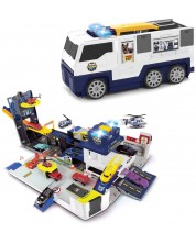 Set de joc Dickie Toys - Camion de poliție pliabil