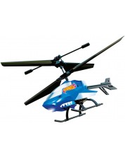 Jucărie cu telecomandă Mondo Hot Wheels - Tigru rechin elicopter -1
