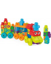Set de joaca  Mega Bloks - Trenulet cu alfabetul englez