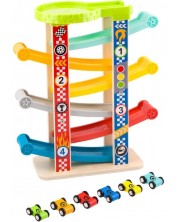 Set de joc Tooky Toy - Pista cu sase masinute