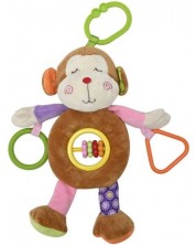 Jucărie de activitate Lorelli Toys - Maimuță, maro -1