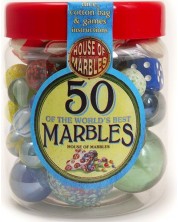 Set de joc House of Marbles - Borcan cu 50 de bile -1