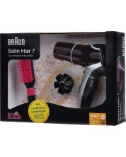 Klein Play Set - Uscător de păr și perie - Braun Satin Hair 7 -1