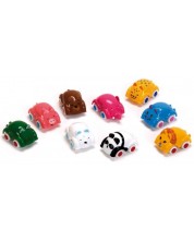 Jucărie Viking Toys - Animale copii pe roți, 7 cm, asortiment -1