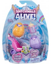 Set joc Hatchimals Alive! - Carucior cu figurine -1