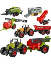 Set de joc Iso Trade - Mașini agricole, 6 bucăți